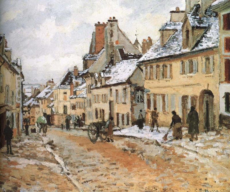 Camille Pissarro Pang map of snow Schwarz